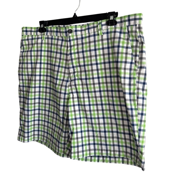 Chaps Golf 78 Bermuda Shorts Size 42 Plaid Multicolor Polyester Elastane Blend - Picture 3 of 14